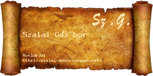 Szalai Gábor névjegykártya