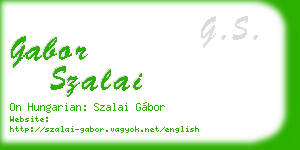 gabor szalai business card