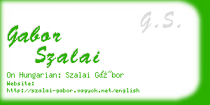 gabor szalai business card